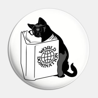 Cat World Domination Pin