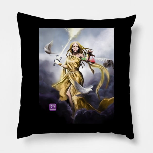 Libra Pillow by TreTre_Art