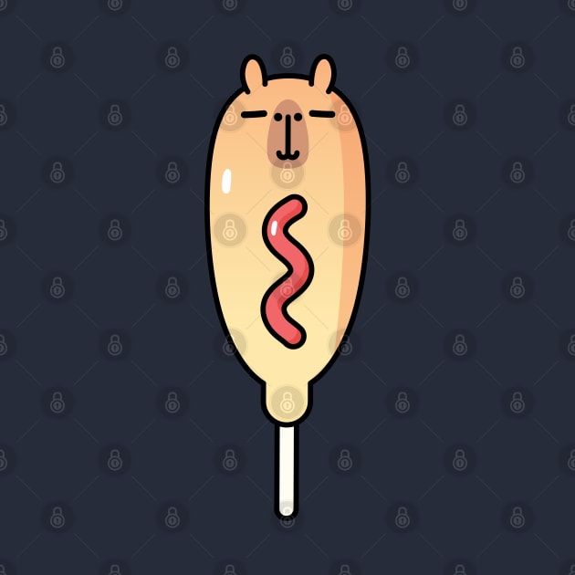 capybara corn dog by Noristudio