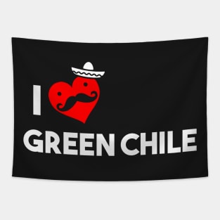 I Love Green Chile Tapestry