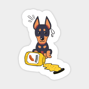 Funny Alsatian spilled mustard Magnet