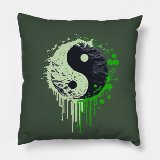 Yin Yang green Pillow