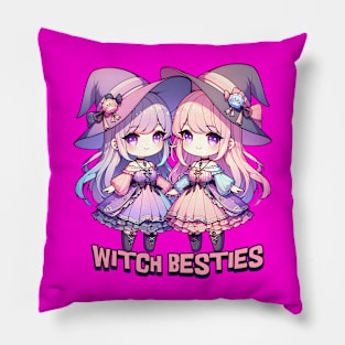 Witch Besties Wiccan BFFs Pillow