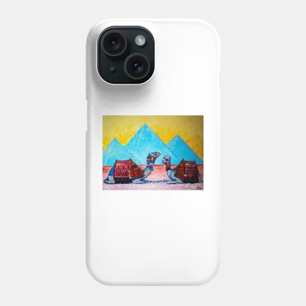 Egypt. Сamel - ships of the desert Phone Case by NataliaShchip