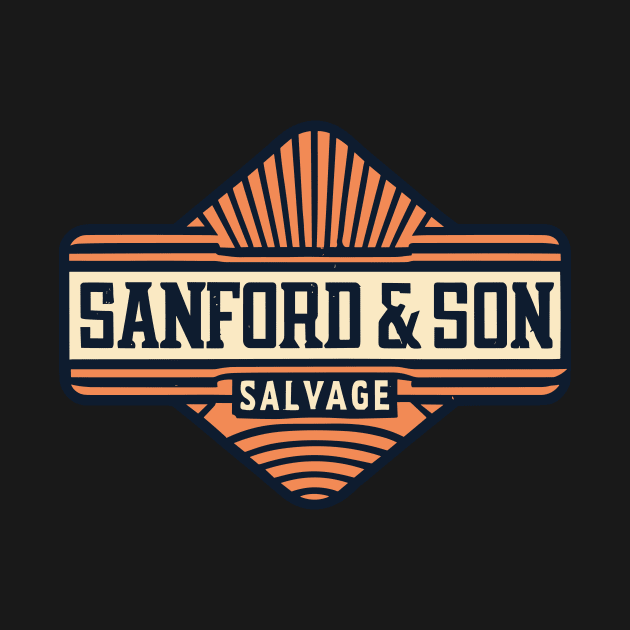 Sanford & Son Salvage Sign by A Floral Letter Capital letter A | Monogram, Sticker