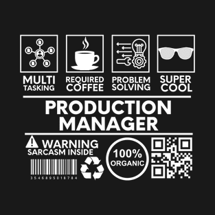 Production Manager Black T-Shirt