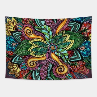 Zentangle Bouquet Tapestry