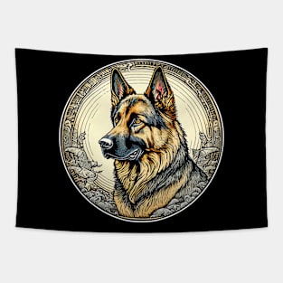 german shepherd dog Tapestry