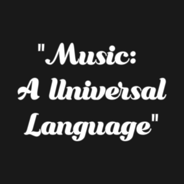 Music is universal language by Migite Art