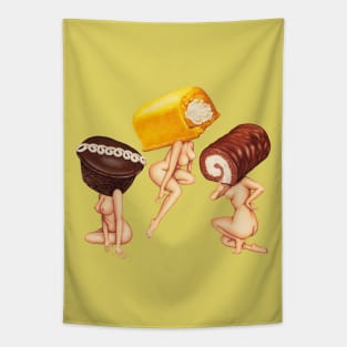 Snack Cake Girls Tapestry