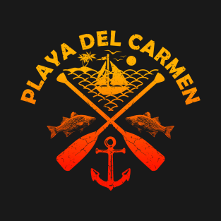 Playa Del Carmen Beach, Mexico, Boat Paddle T-Shirt