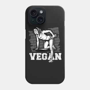 Vegan Womens Fitness Gym Phone Case