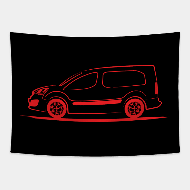 Citroen Berlingo 2015 Red Tapestry by PauHanaDesign