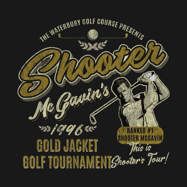 RETRO Happy Gilmore shooter mcgavin Gold Jacket by DEMONS FREE