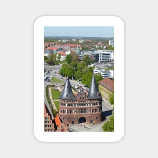 Holsten Gate, Luebeck, Schleswig-Holstein, Germany, Europe Magnet