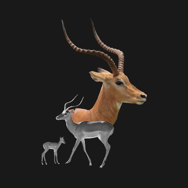 Impala - Antelope in Africa by T-SHIRTS UND MEHR