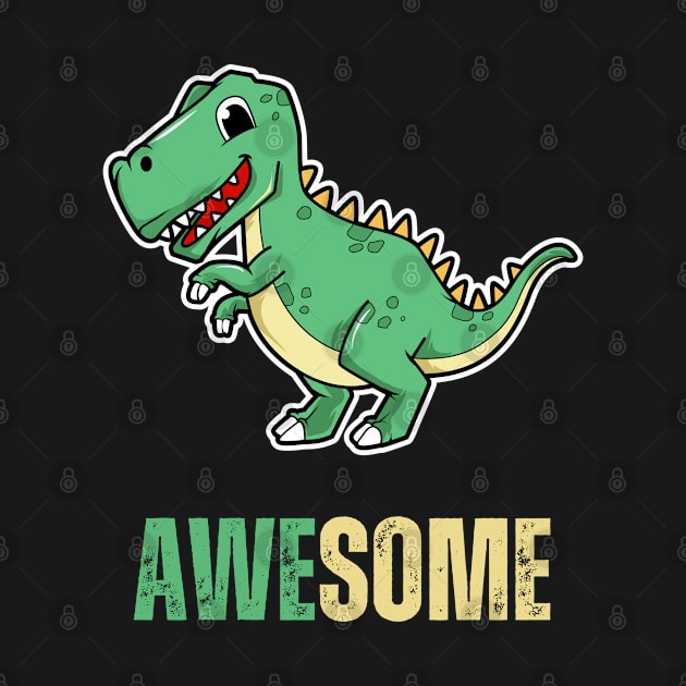 Awesom Kawaii T-Rex Dinosaur by Syntax Wear