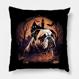 Halloween Bulldog Pillow
