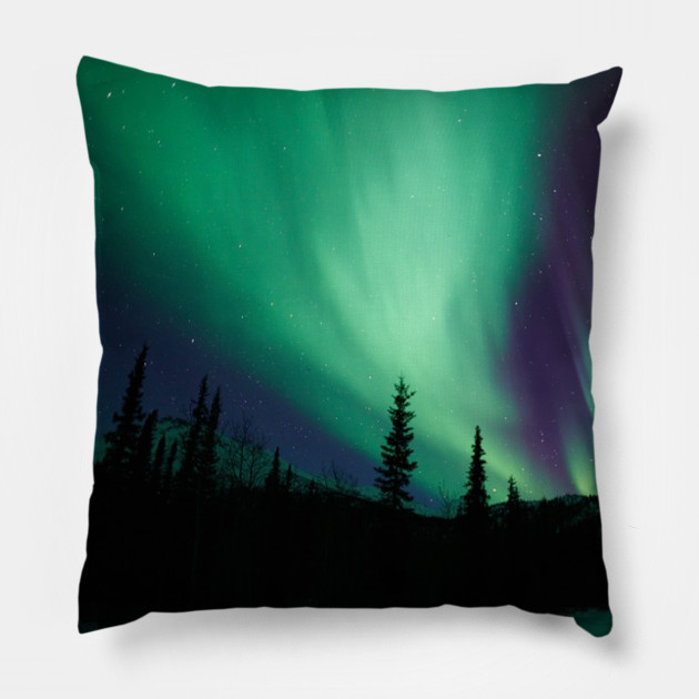Alaskan Northern Lights Northern Lights Pillow Teepublic