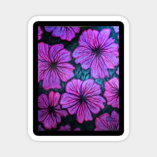 Petunia Flowers Magnet