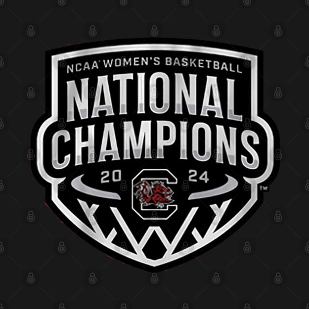 South Carolina Women's Basketball 2024 National Champions Logo by artbygonzalez