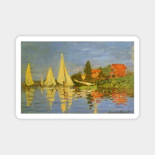 Regatta at Argenteuil by Claude Monet Magnet