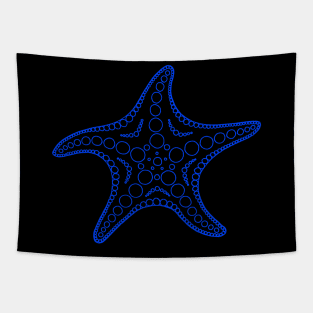 Starfish (dark blue/black) Tapestry