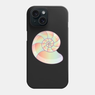 Rainbow Nautilus Shell Phone Case