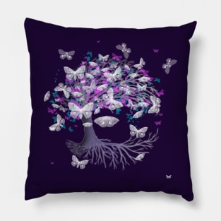 Tree of life with io moths Pillow