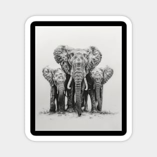 Elephant Social Behavior Magnet