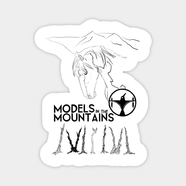 Models in the Mountains Original Magnet by outskirtstable