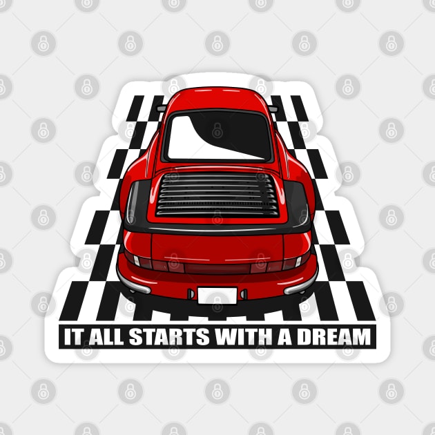 Porsche Dream Car Magnet by HSDESIGNS