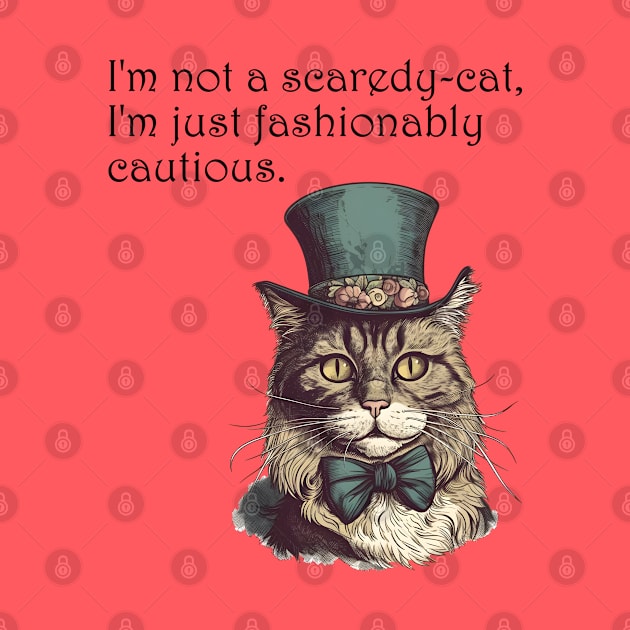 Fashionably Cautious Feline by BalderdashBTQ