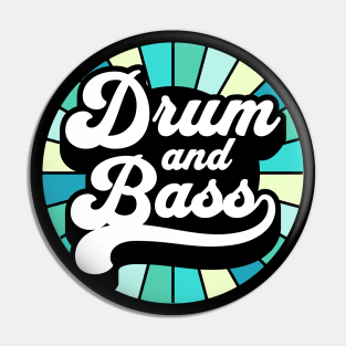 DRUM AND BASS  - Color Wheel (blue/teal) Pin