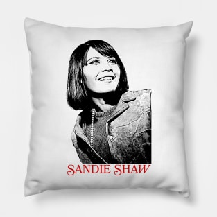 Sandie Shaw  // Retro 60s Aesthetic Design Pillow