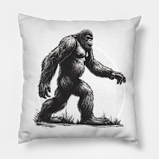 Bigfoot walking Pillow