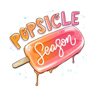 Popsicle season summer lover melting ice cream T-Shirt