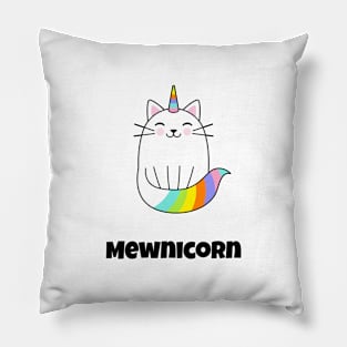 mewnicorn funny cat Pillow