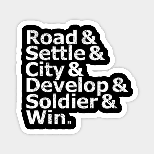 road Settle city develop soldier win Game Rules Magnet by SATRIA BINTANG