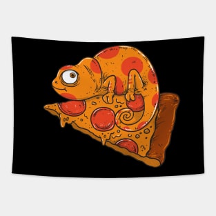 Pizza Chameleon Tapestry