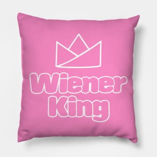 Wiener King Vintage Retro Gay LGBT Pillow