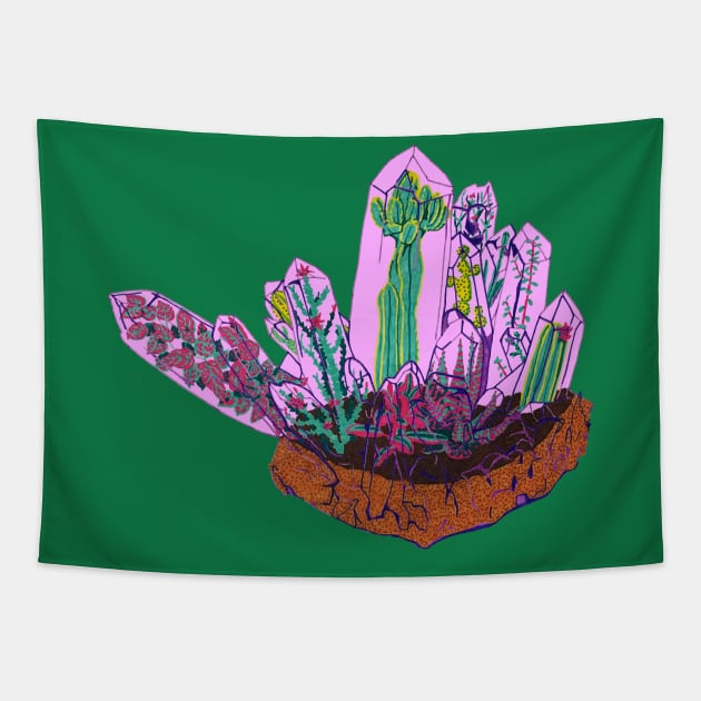 Crystal Terrarium Tapestry by RaLiz