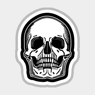 Skull digital artwork Magnet