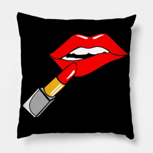 The sensuality in your lips Pillow