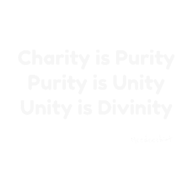 Charity is Purity T-shirt by Meedeeshirtshop