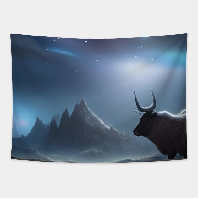 Ox Landscape Tapestry by BlakCircleGirl