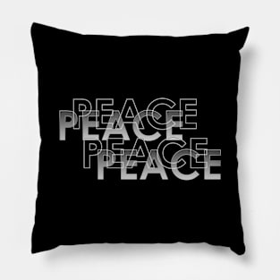 Peace in black and white Pillow