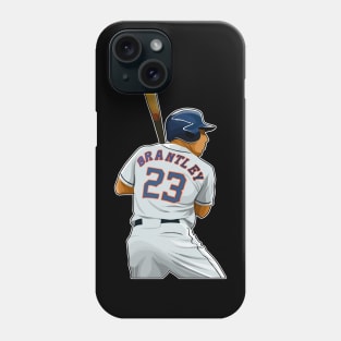 Michael Brantley #23 Bats Ready Phone Case