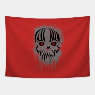 Cool Skull with Blood Drips - Bleeding Skull Tapestry