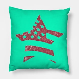 star in the form of the flag of america Pillow